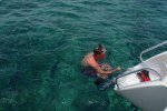 swimming boat